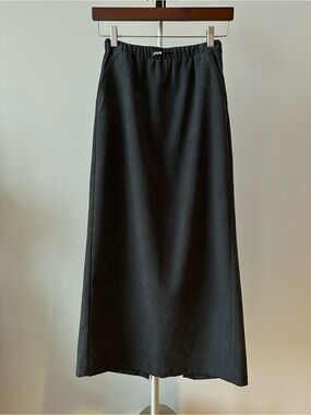 Zara Charcoal Midi Skirt